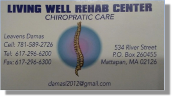 Living Well Chiropractic Care | 534 River St. Mattapan, MA | Tel: 617.296.6200